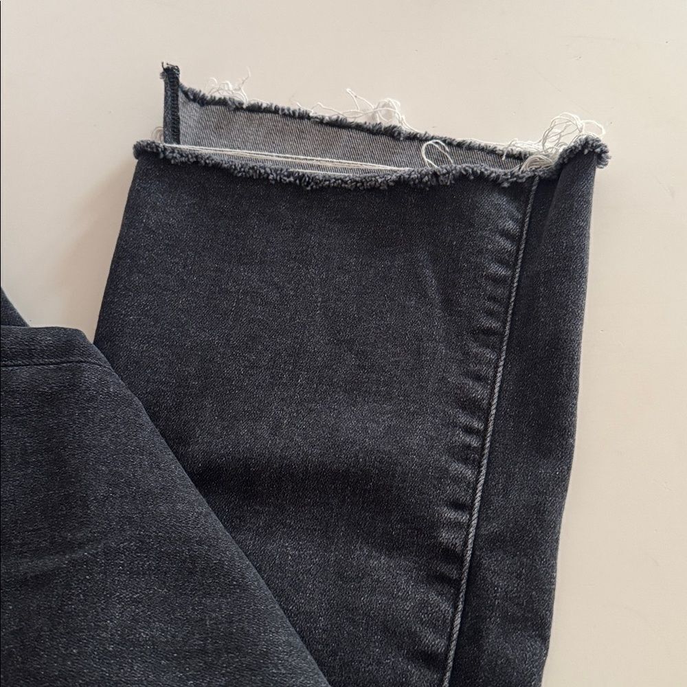 Frame Denim Women's Le Crop mini Boot Black Jeans EUC - Picture 7 of 9